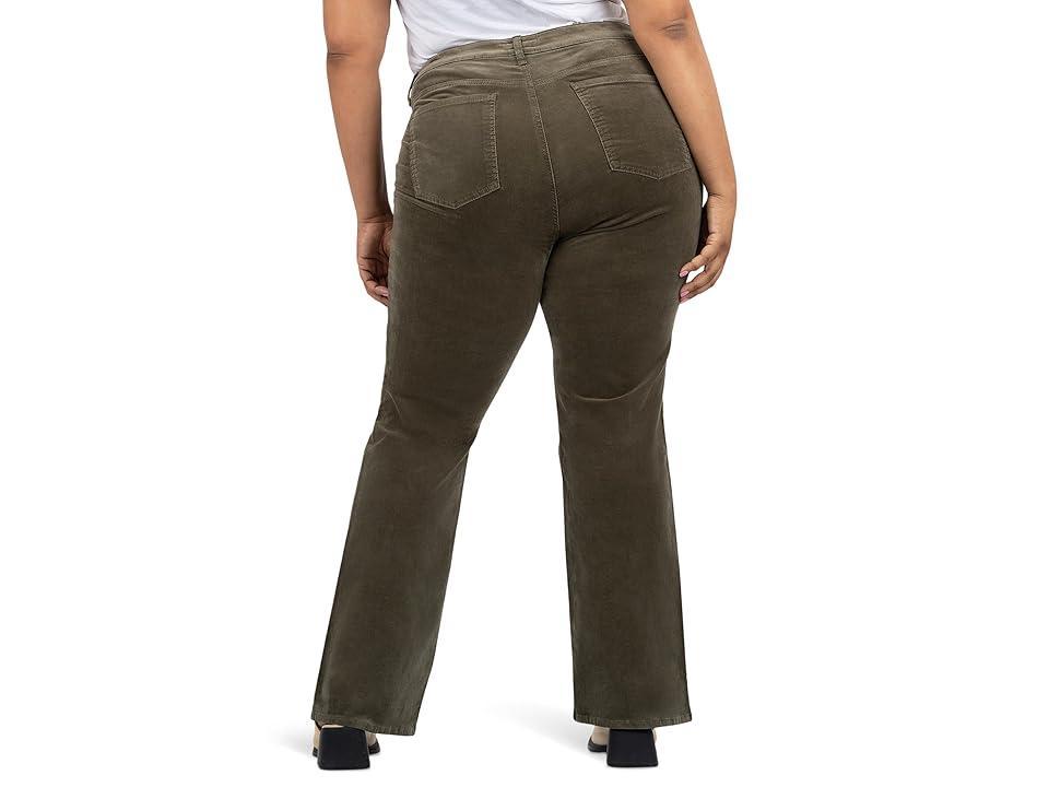 KUT from the Kloth Plus Size Karen Baby Bootcut Black) Women's Jeans Product Image