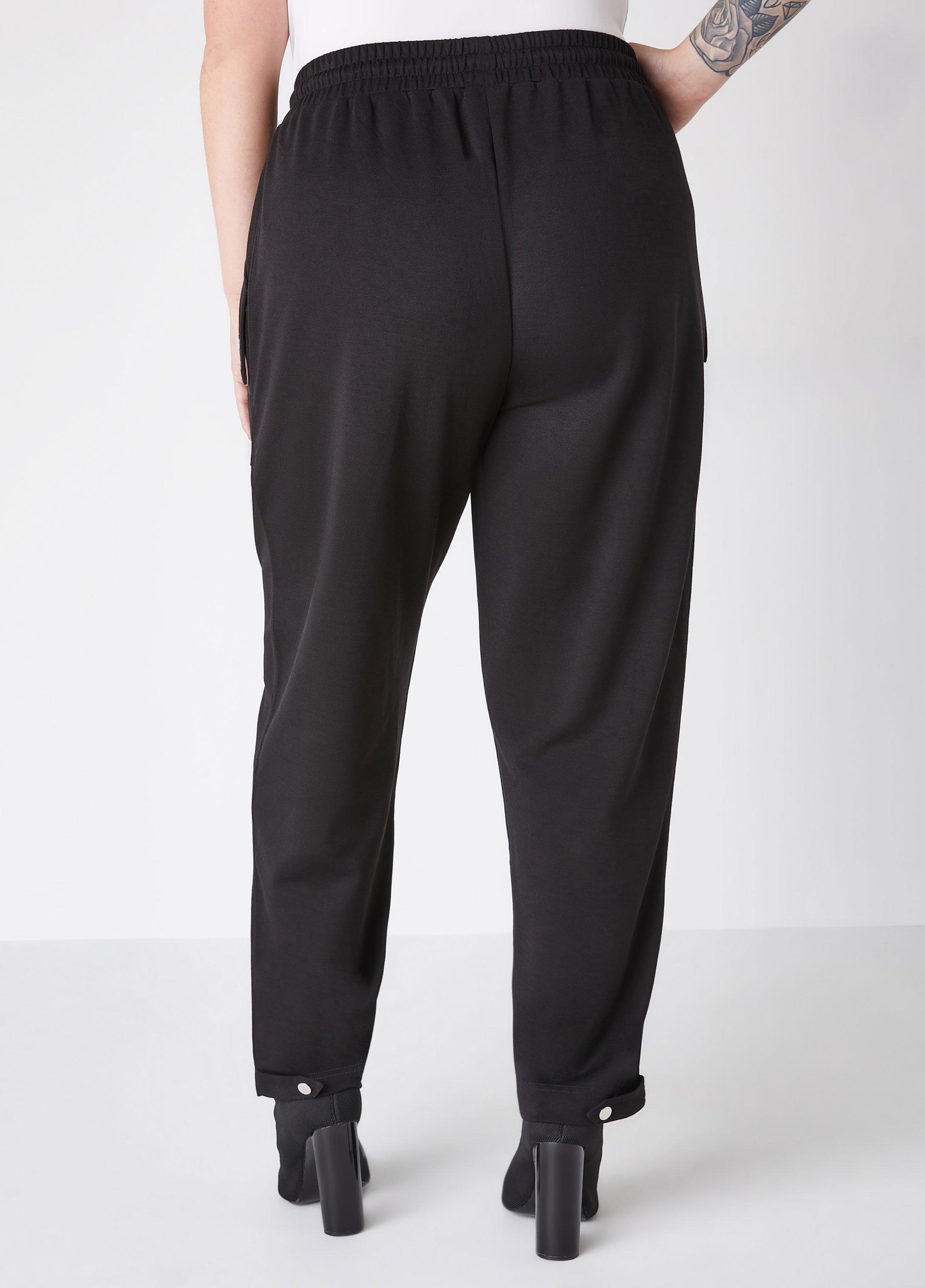 Snap Detailed Jersey Pants Product Image