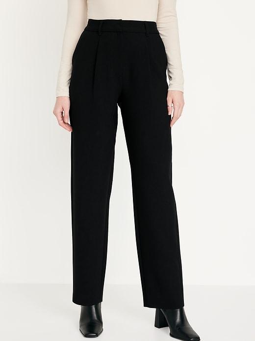 Extra High-Waisted Taylor Trouser Straight Pants Product Image