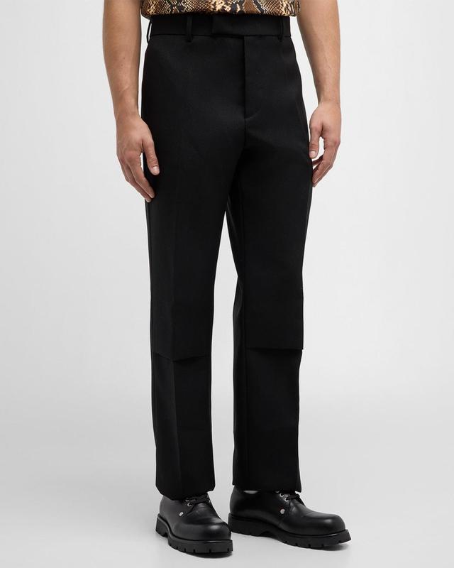 Men's Tapered Wool Trousers Product Image