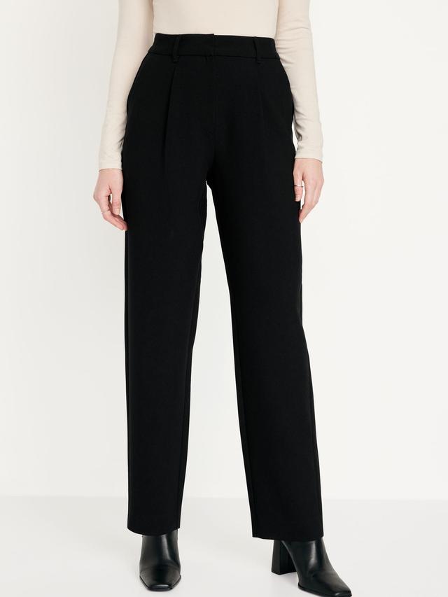 Extra High-Waisted Pleated Taylor Trouser Suit Pants for Women Product Image