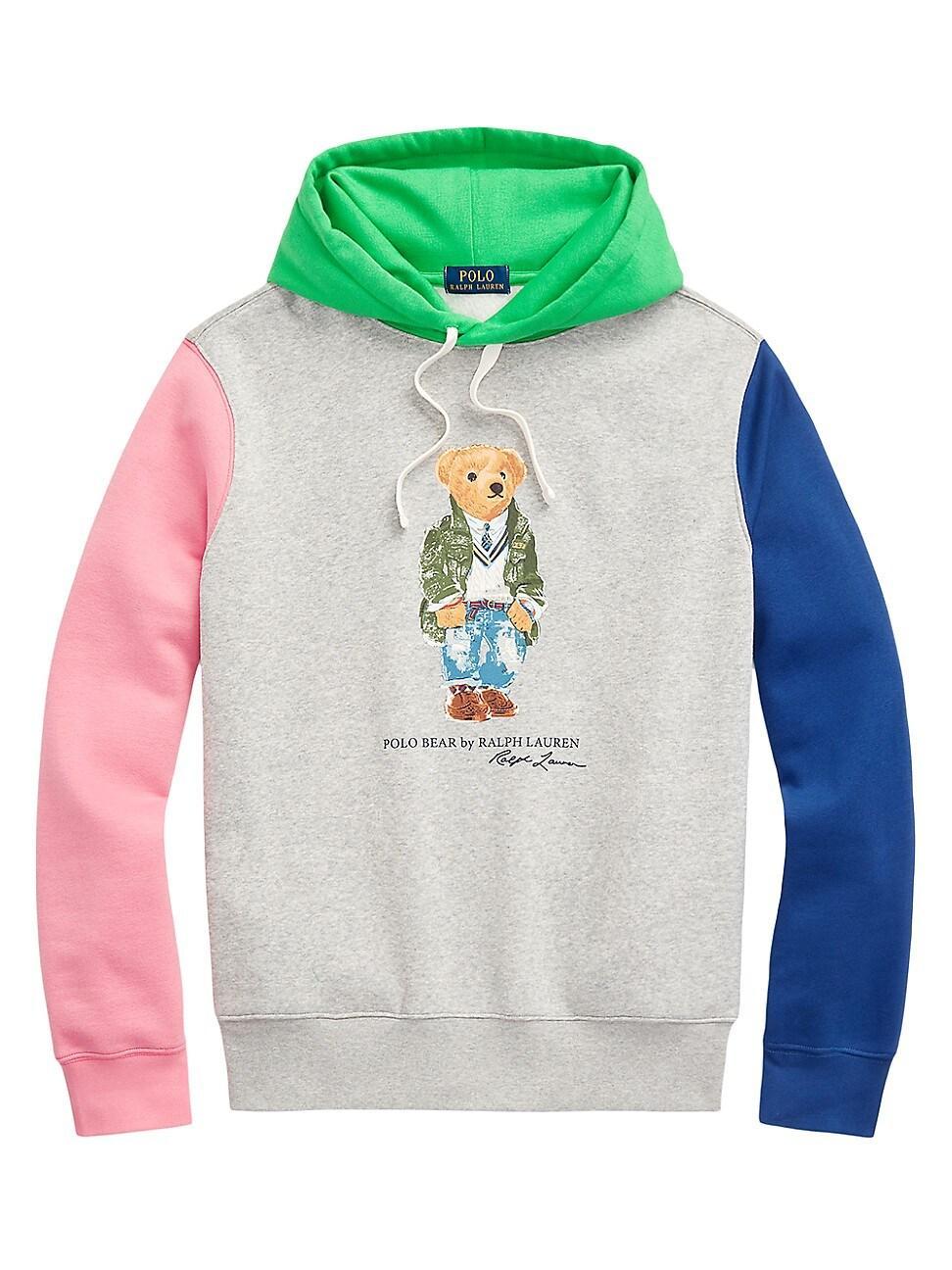 Mens Bear Colorblocked Hoodie Product Image