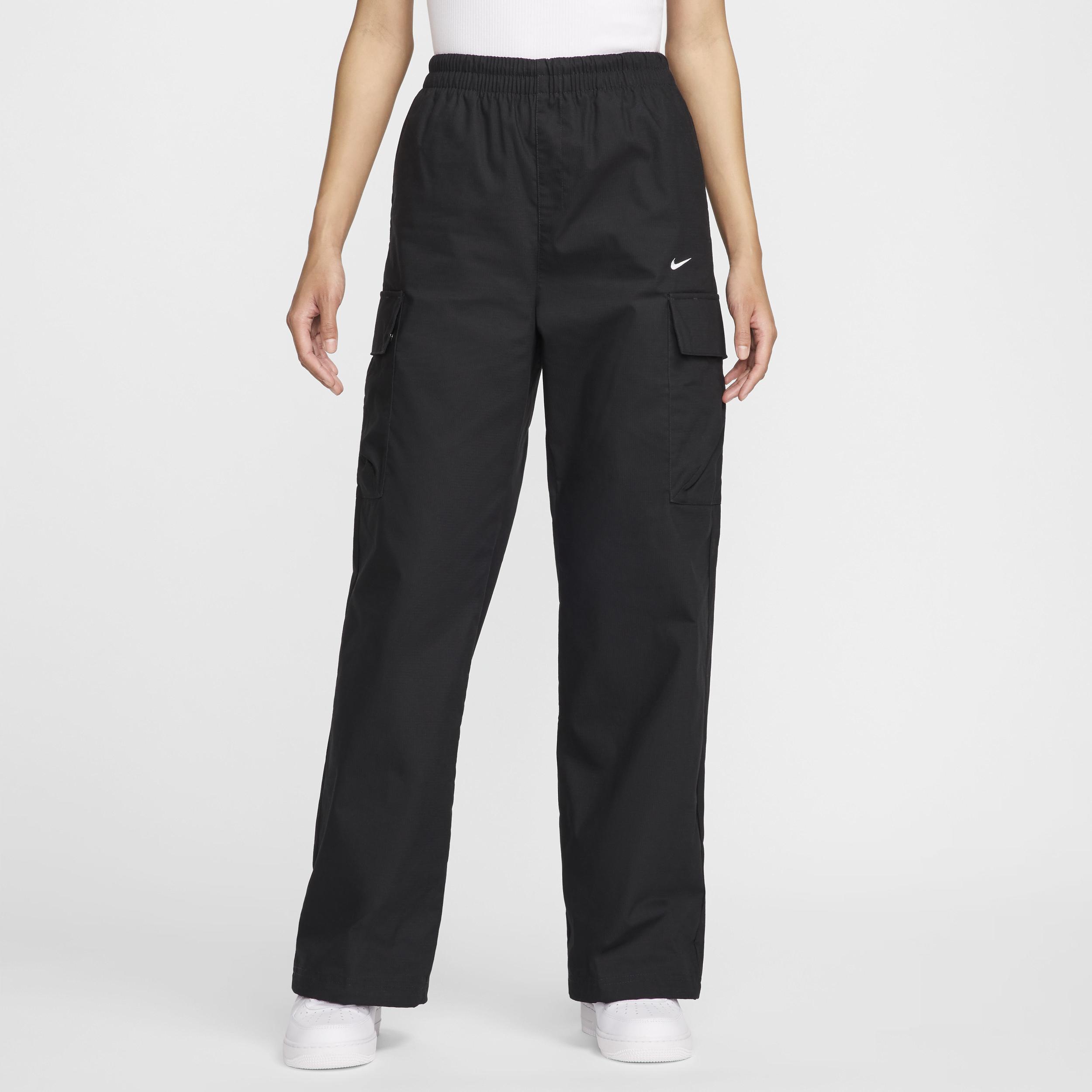 Nike Womens Nike NSW Essential Woven Cargo Pants - Womens Light Army/Black Product Image