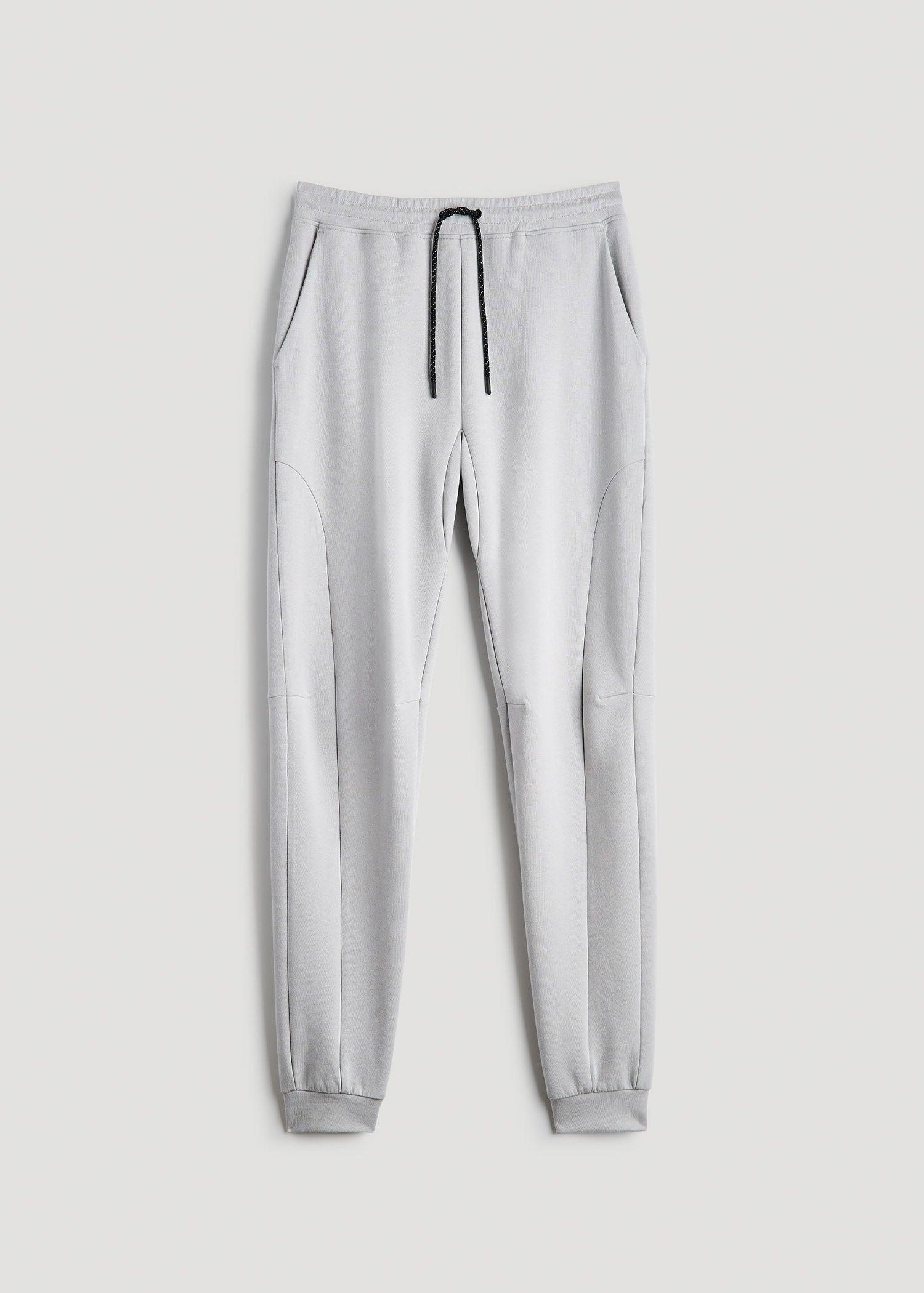 Tall Men's Utility Fleece Joggers in Silver Grey Male Product Image