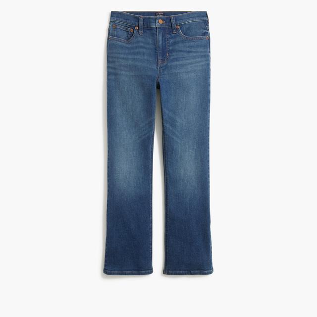 Mid-rise flare crop jean in signature stretch Product Image