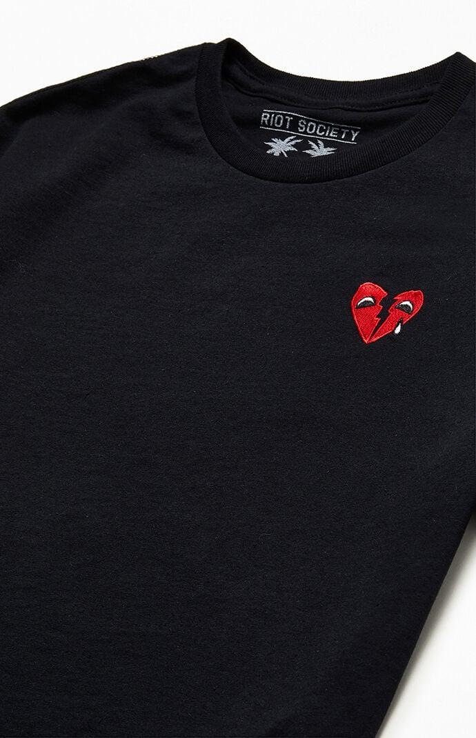 Riot Society Men's Broken Heart Eyes T-Shirt Product Image