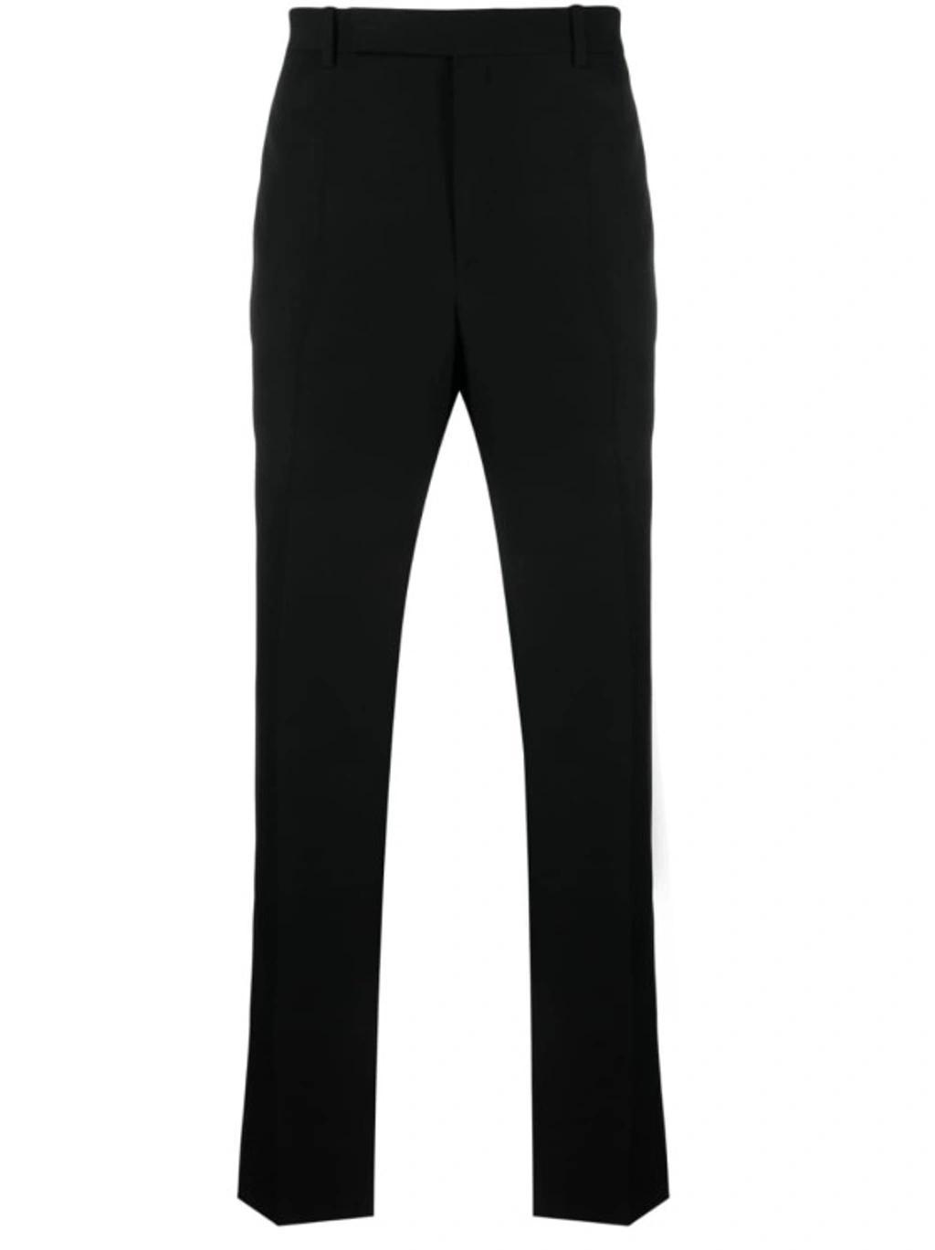 High Waist Straight Leg Trousers In Black Product Image