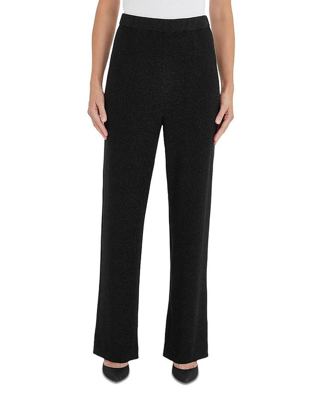 Womens Sparkle Pull-On Wide-Leg Pants Product Image