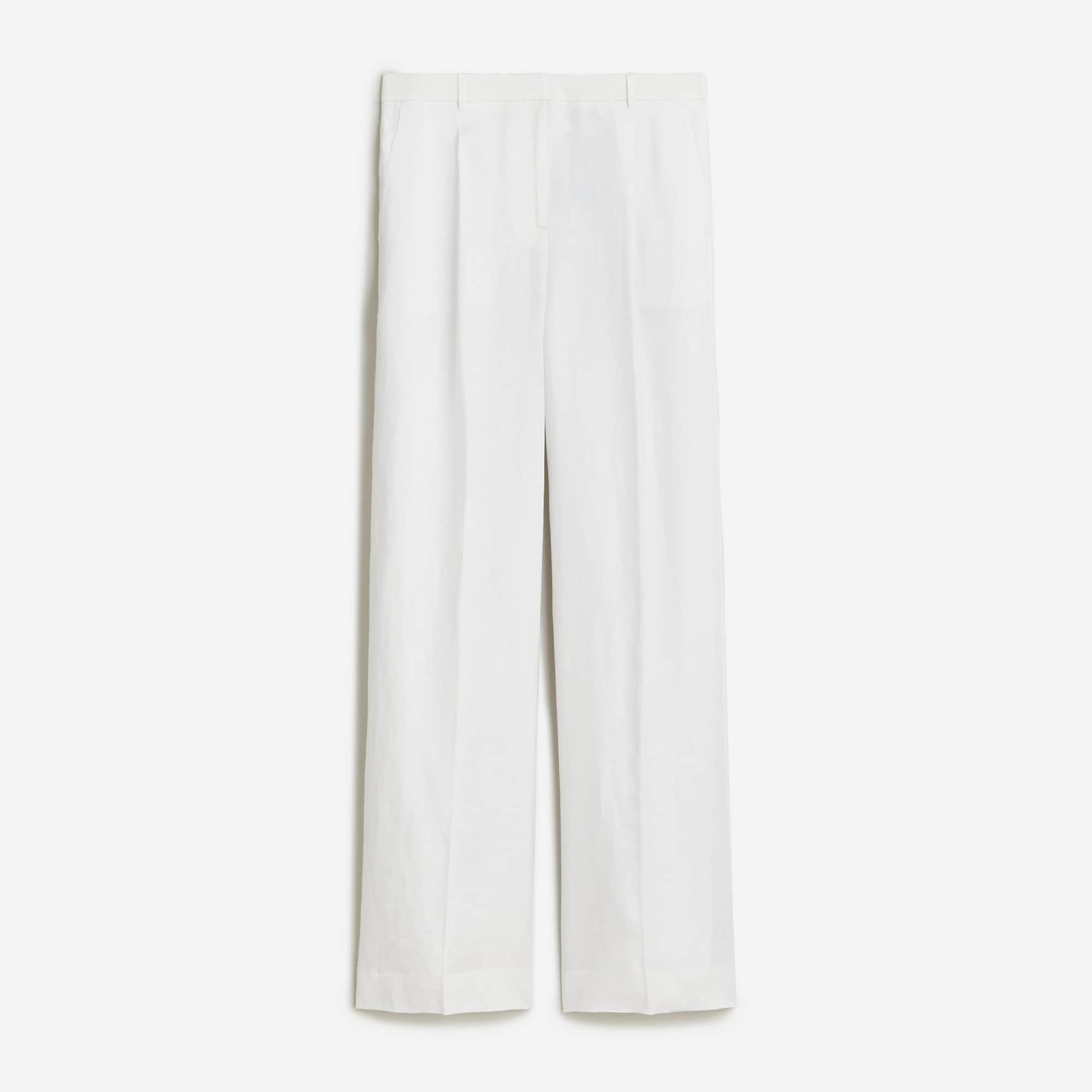 Wide-leg essential pant in linen product image