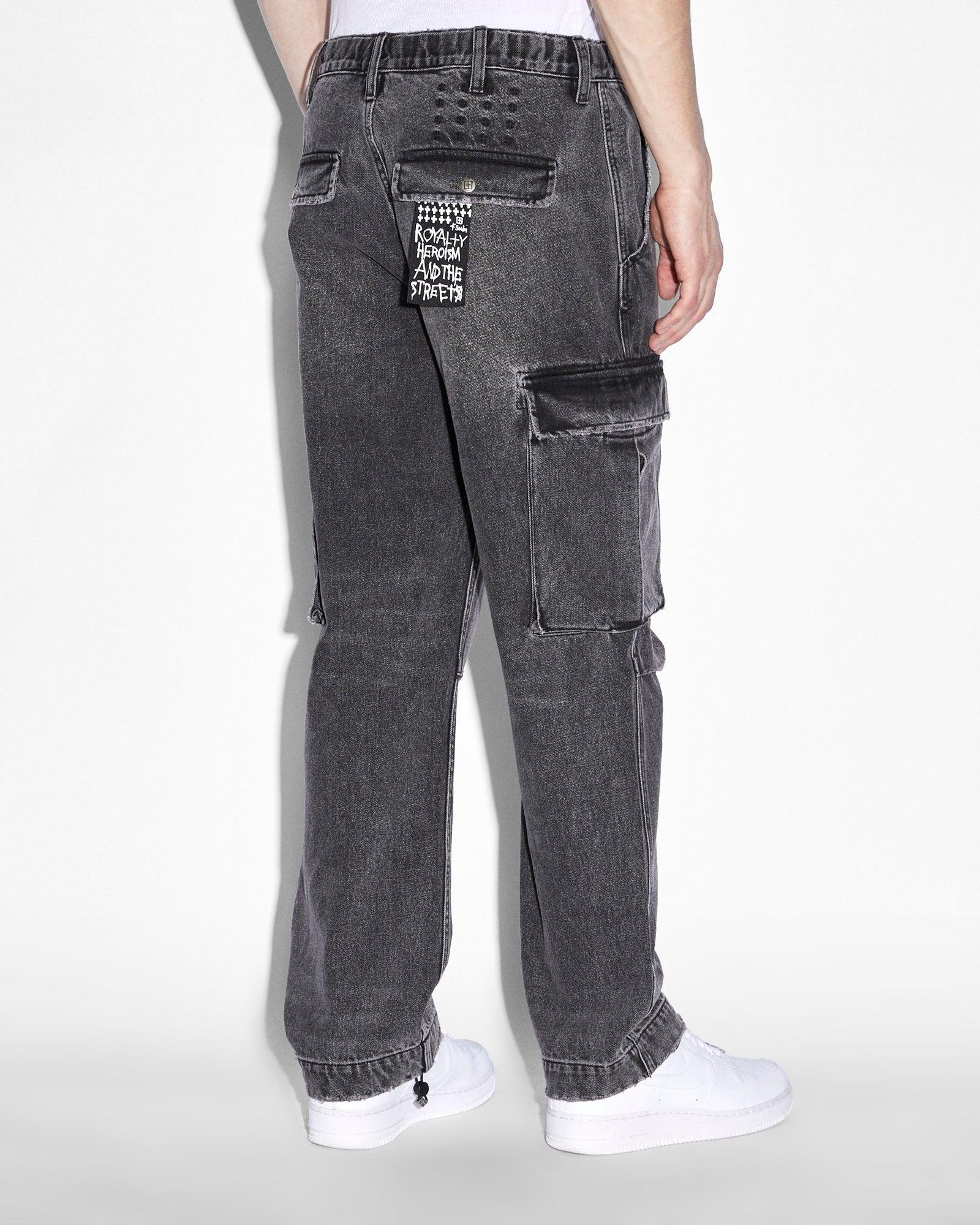 RIOT CARGO PANT ANGST BLACK Male Product Image