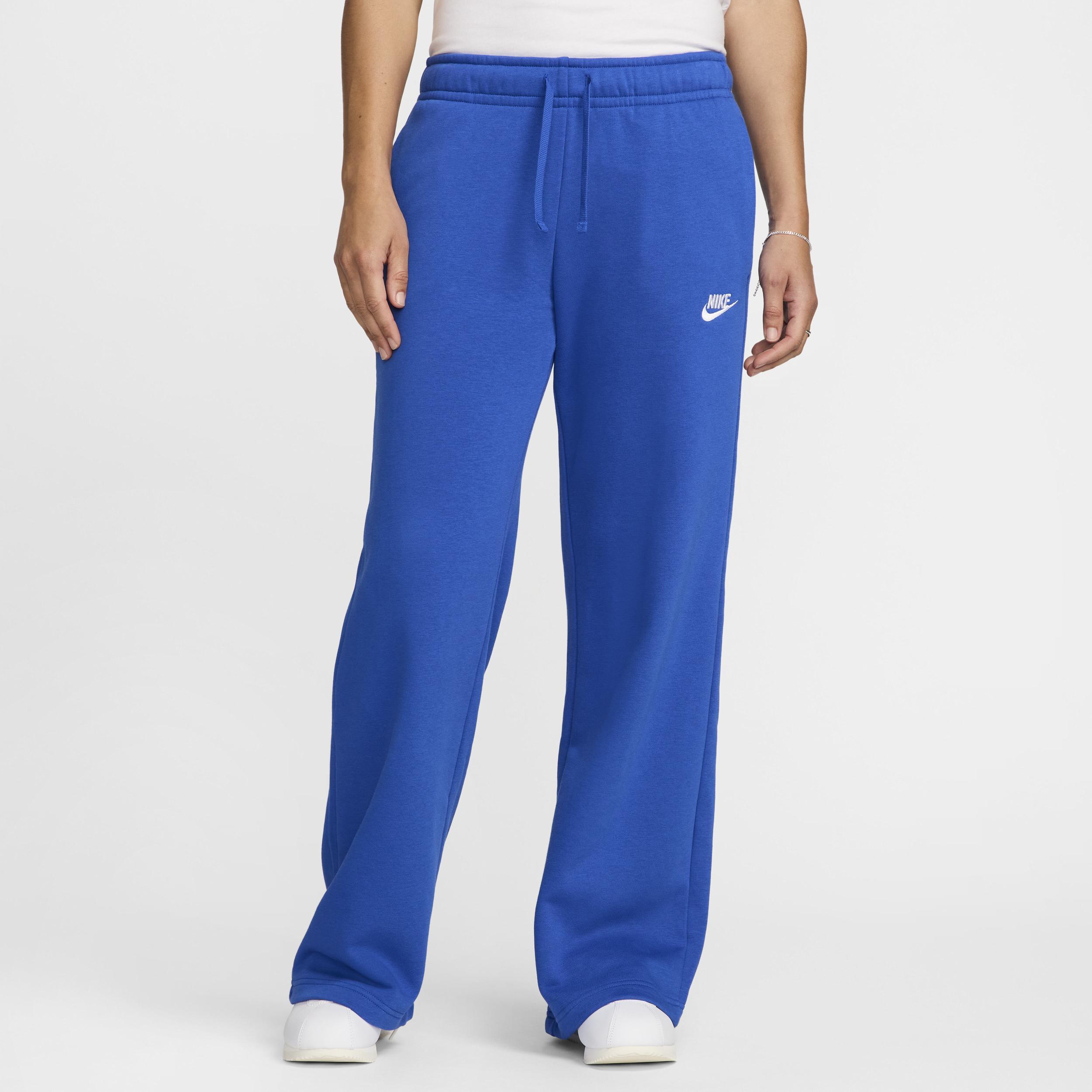 Womens Nike Sportswear Club Fleece Mid-Rise Wide-Leg Sweatpants Product Image