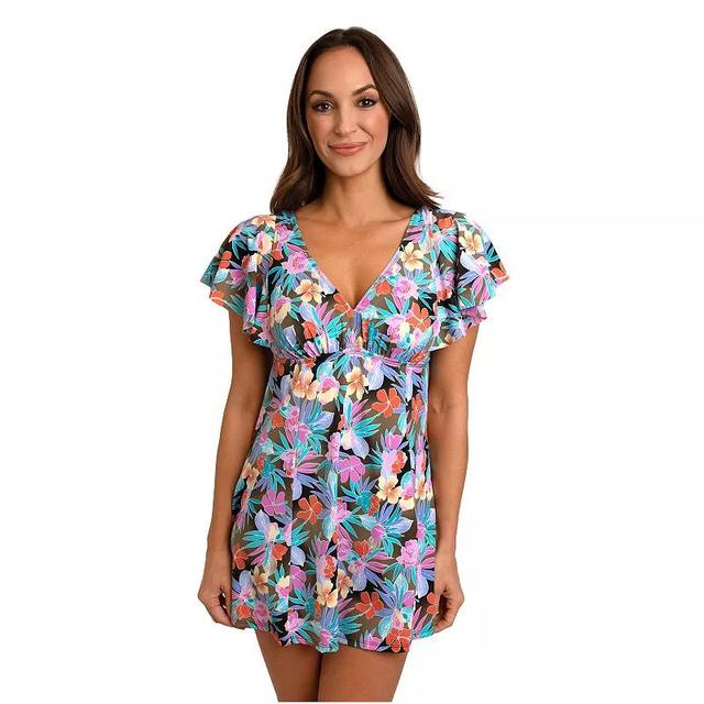 Womens Fit 4 U C Cup Flutter Sleeve Swimdress Product Image