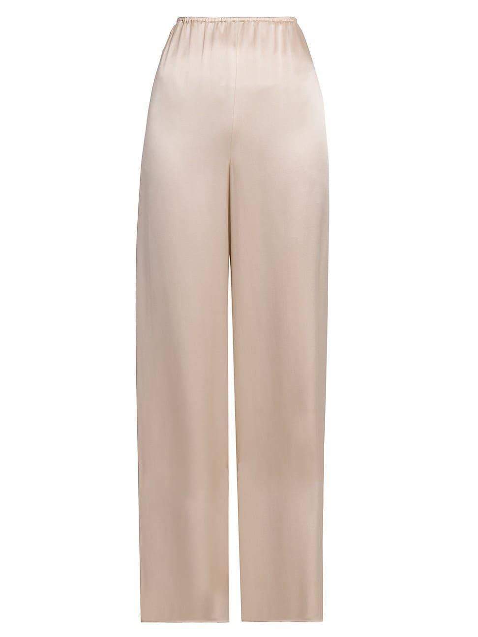 Womens Satin Wide-Leg Pants product image