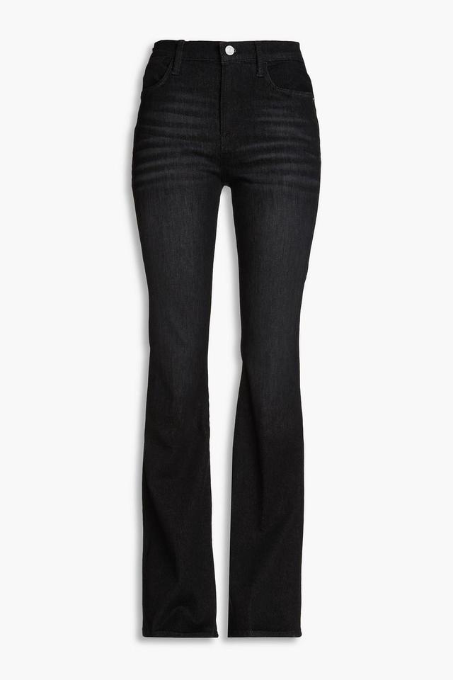 Le High High-rise Flared Jeans In Black Product Image