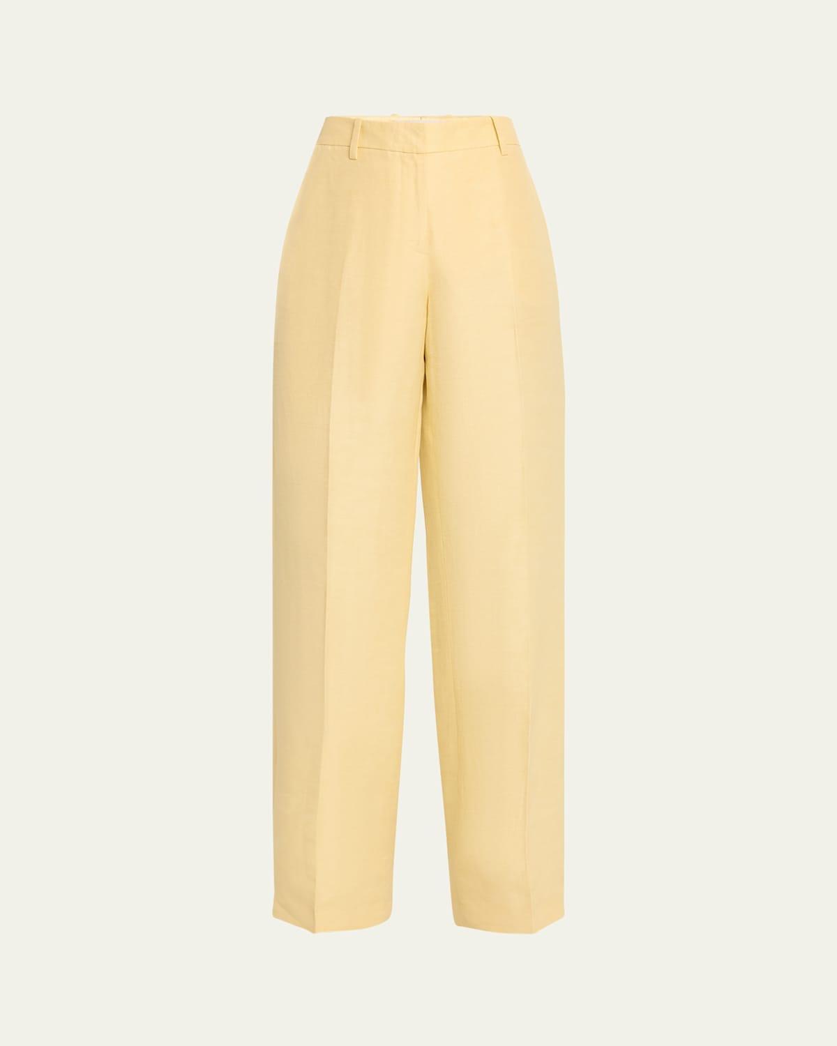 Lafayette 148 New York Gates Floral Linen Blend Pants Product Image