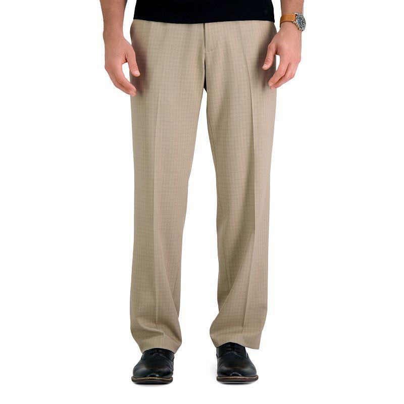 Mens Haggar Premium Comfort Checker Classic-Fit Dress Pants Product Image