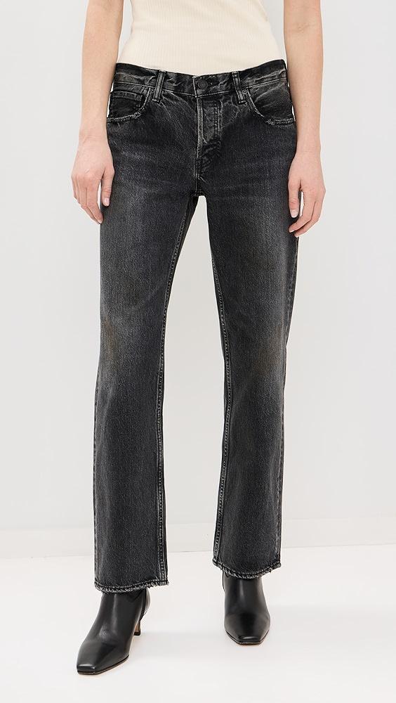 MOUSSY VINTAGE MV Iona Straight Low Black Jeans | Shopbop Product Image