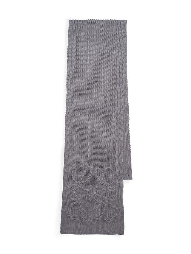 Womens Mohair-Blend Anagram Scarf Product Image