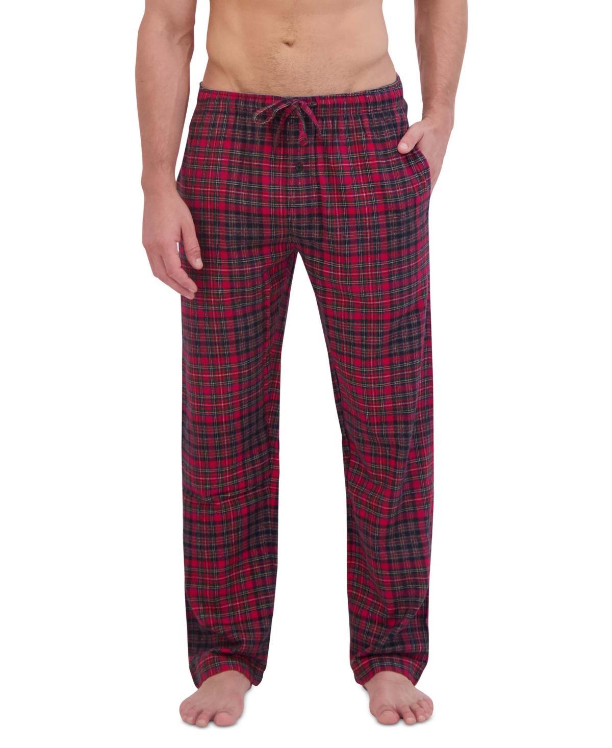 Hanes Mens Ultimate Ultra Soft Plaid Flannel Pajama Pants Product Image