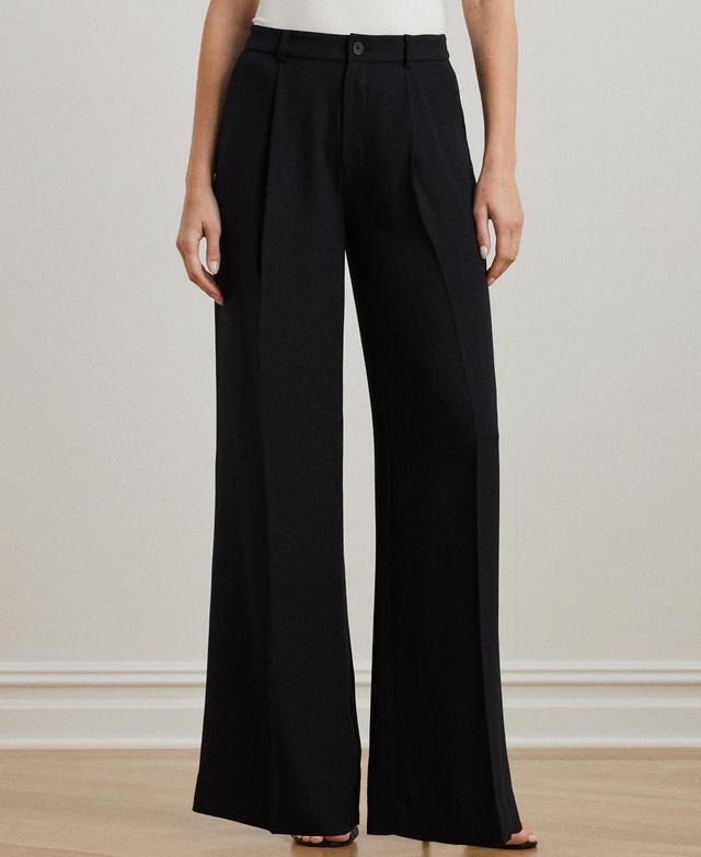 Lauren Ralph Lauren Double-Faced Georgette High Rise Wide Leg Pant Product Image