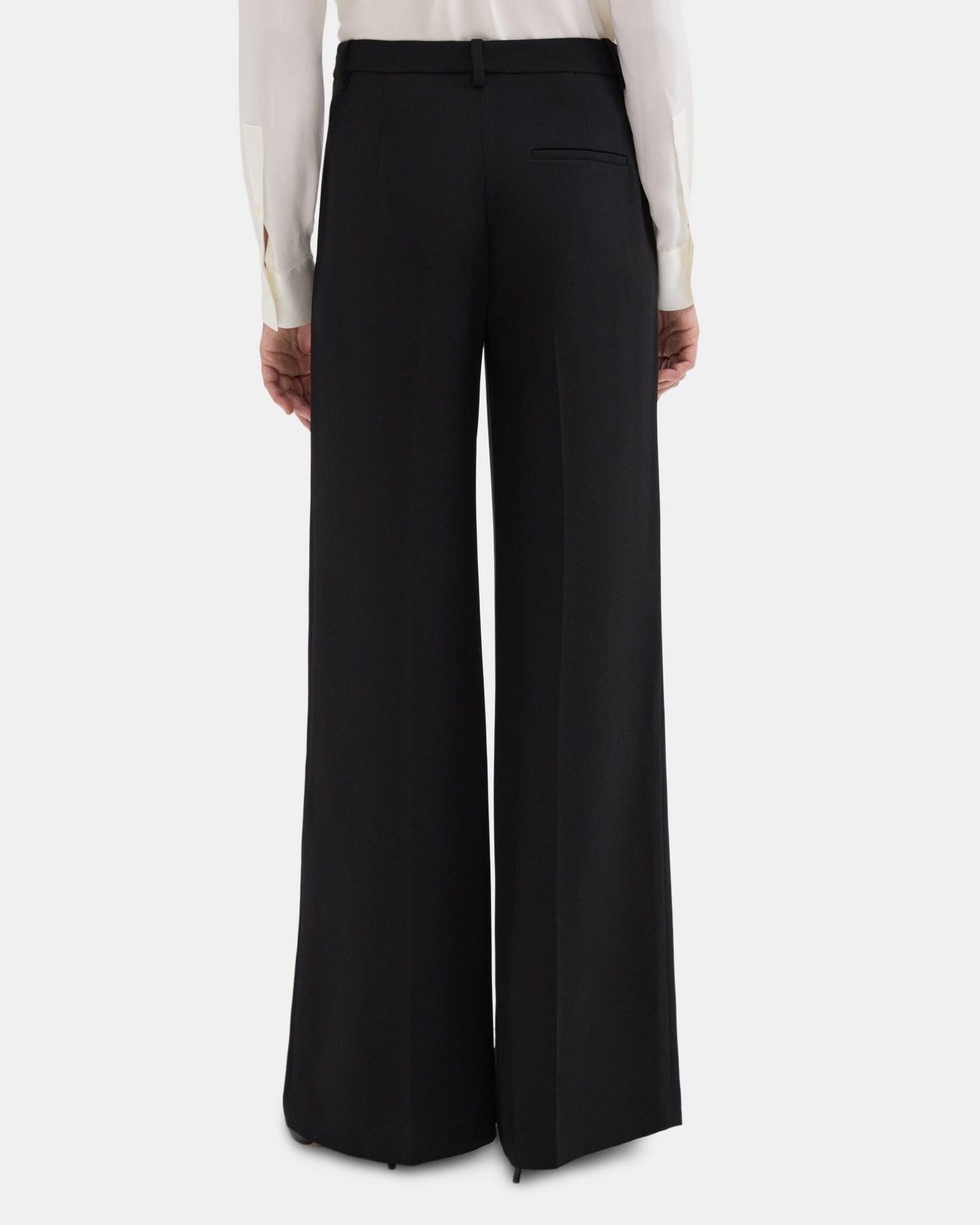 Wide-Leg Pant in Crepe Product Image