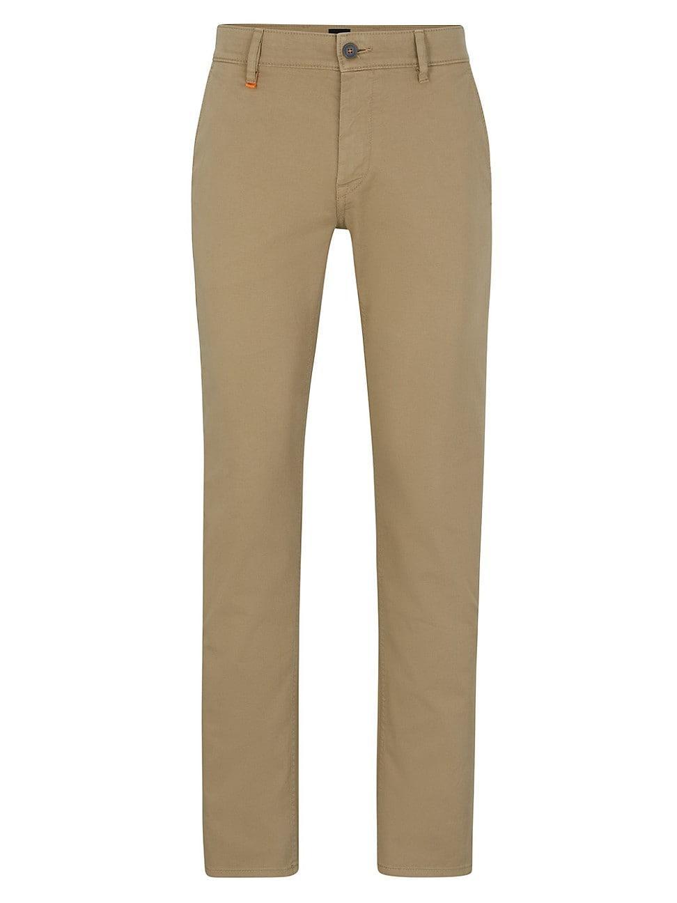 BOSS Schino Slim Chino Trousers (Coriander Brown) Men's Casual Pants Product Image