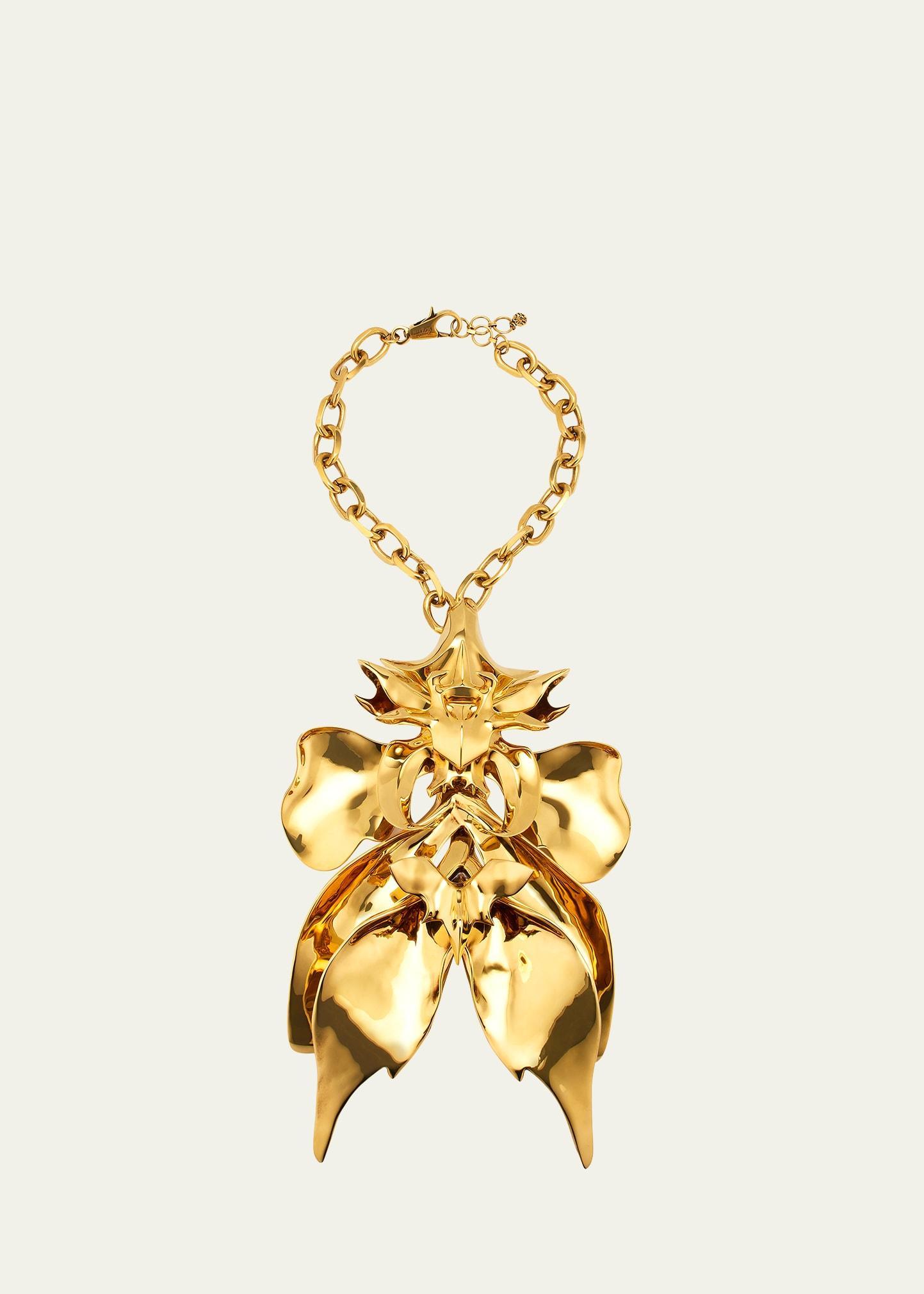 Oversized Orchid Necklace Product Image