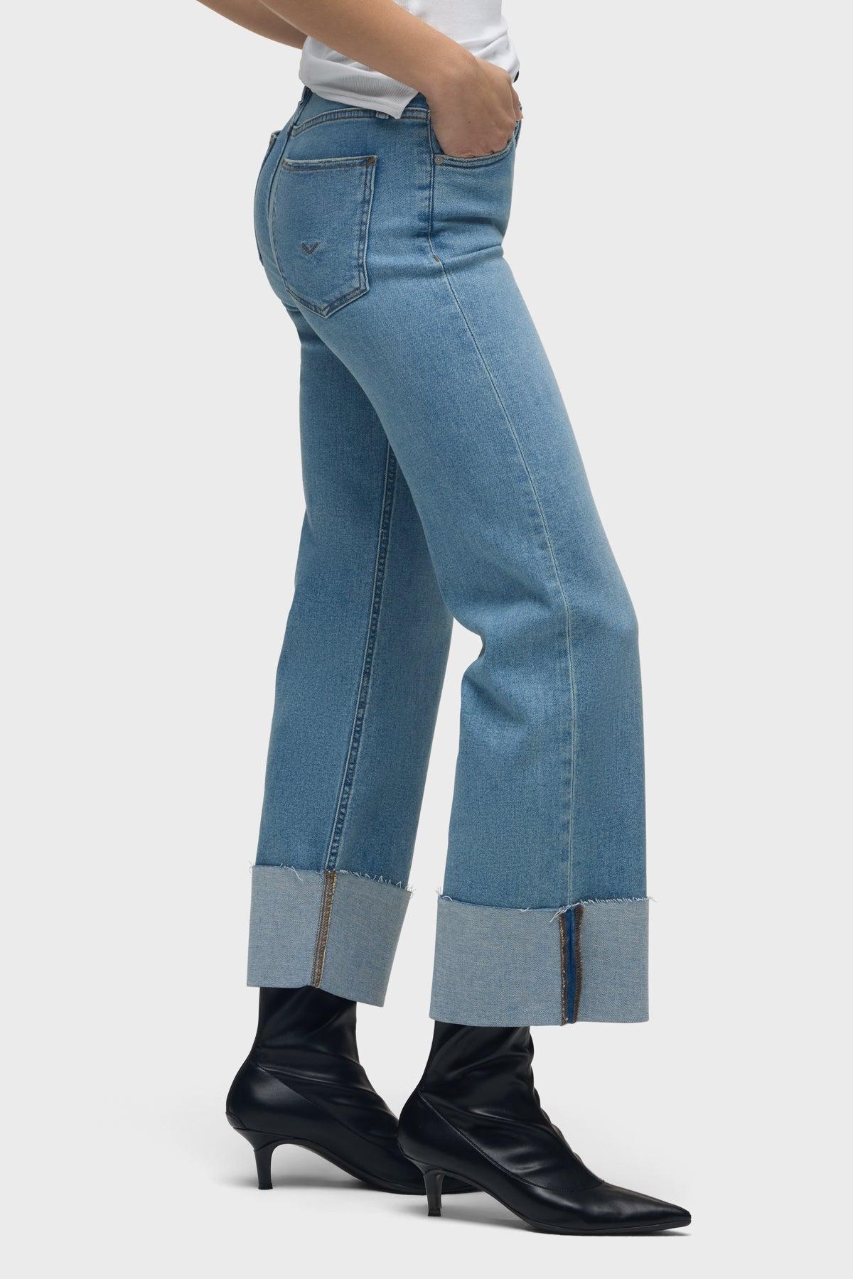 Rosie High-Rise Wide Leg Jean w/ Cuff Female Product Image