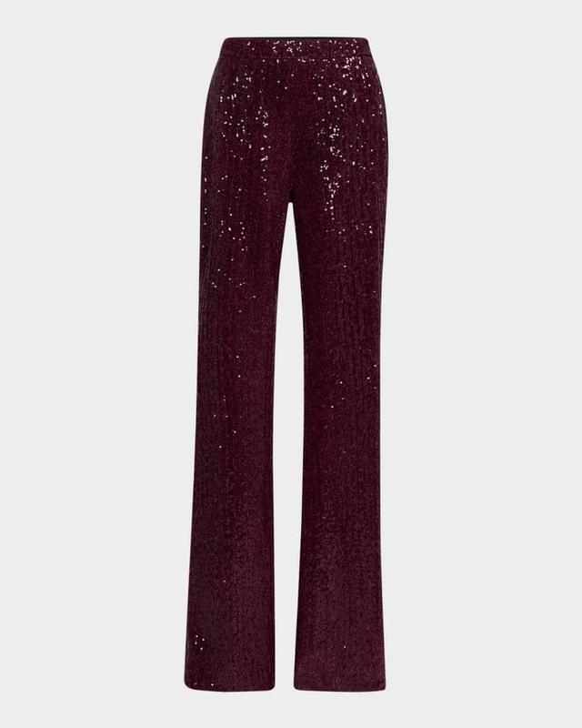 Straight-Leg Sequin Pants Product Image