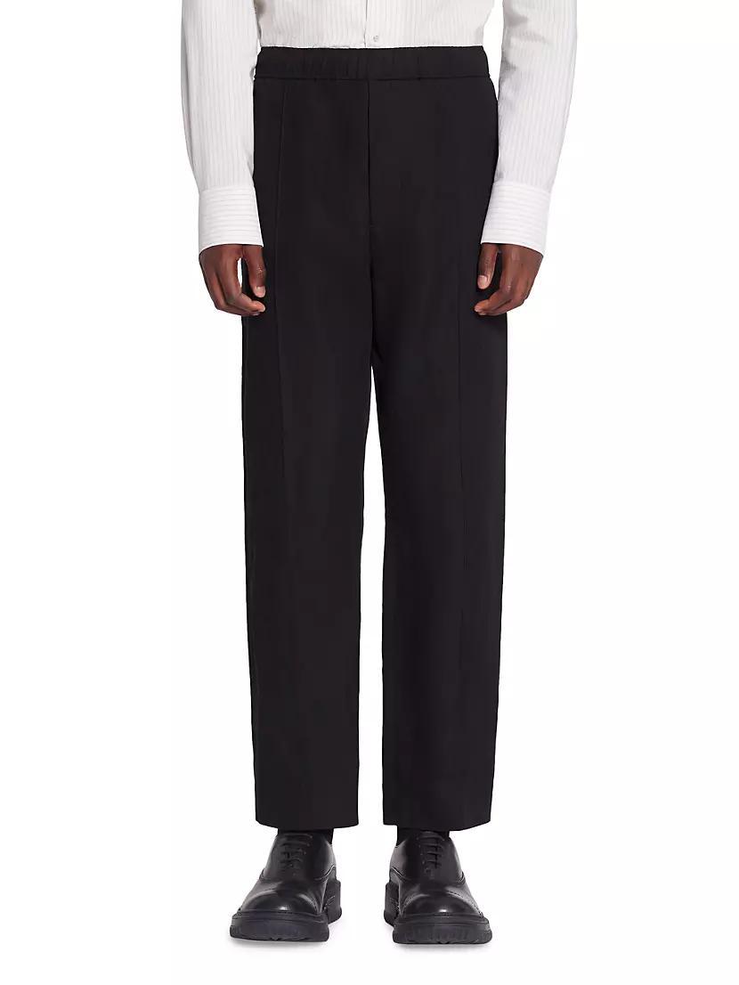 Suit Pants with an Elasticated Waistband Product Image