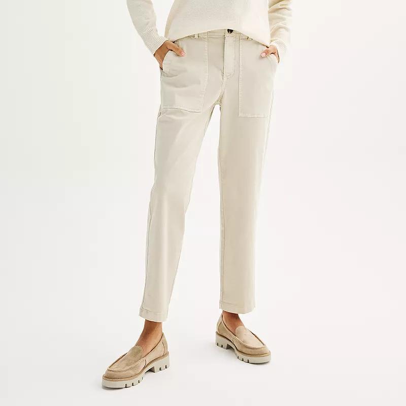 Womens Sonoma Goods For Life Utility Straight Leg Pants Product Image