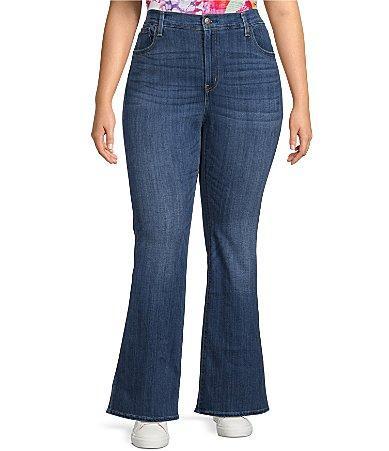 Plus Size Levis 726 High-Rise Flare Jeans, Womens Product Image