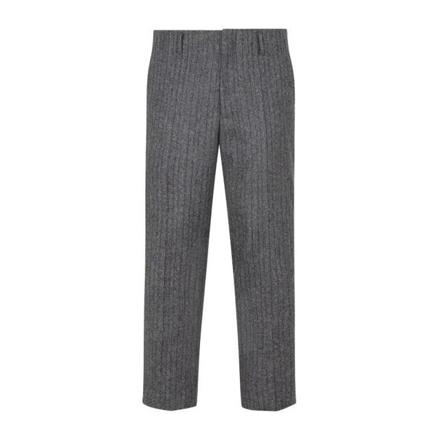 DRIES VAN NOTEN Paolo Striped Trousers In Grey Product Image