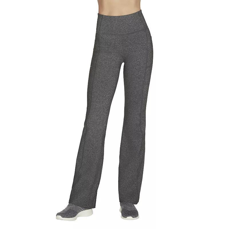 Womens Skechers GOWALK Wear Evolution II Flared Pants Grey Grey Product Image