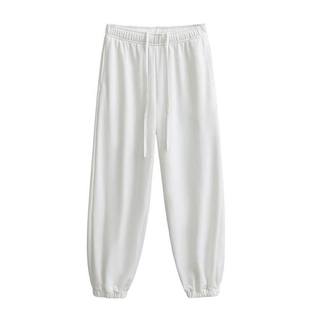 High Rise Plain Sweatpants Product Image