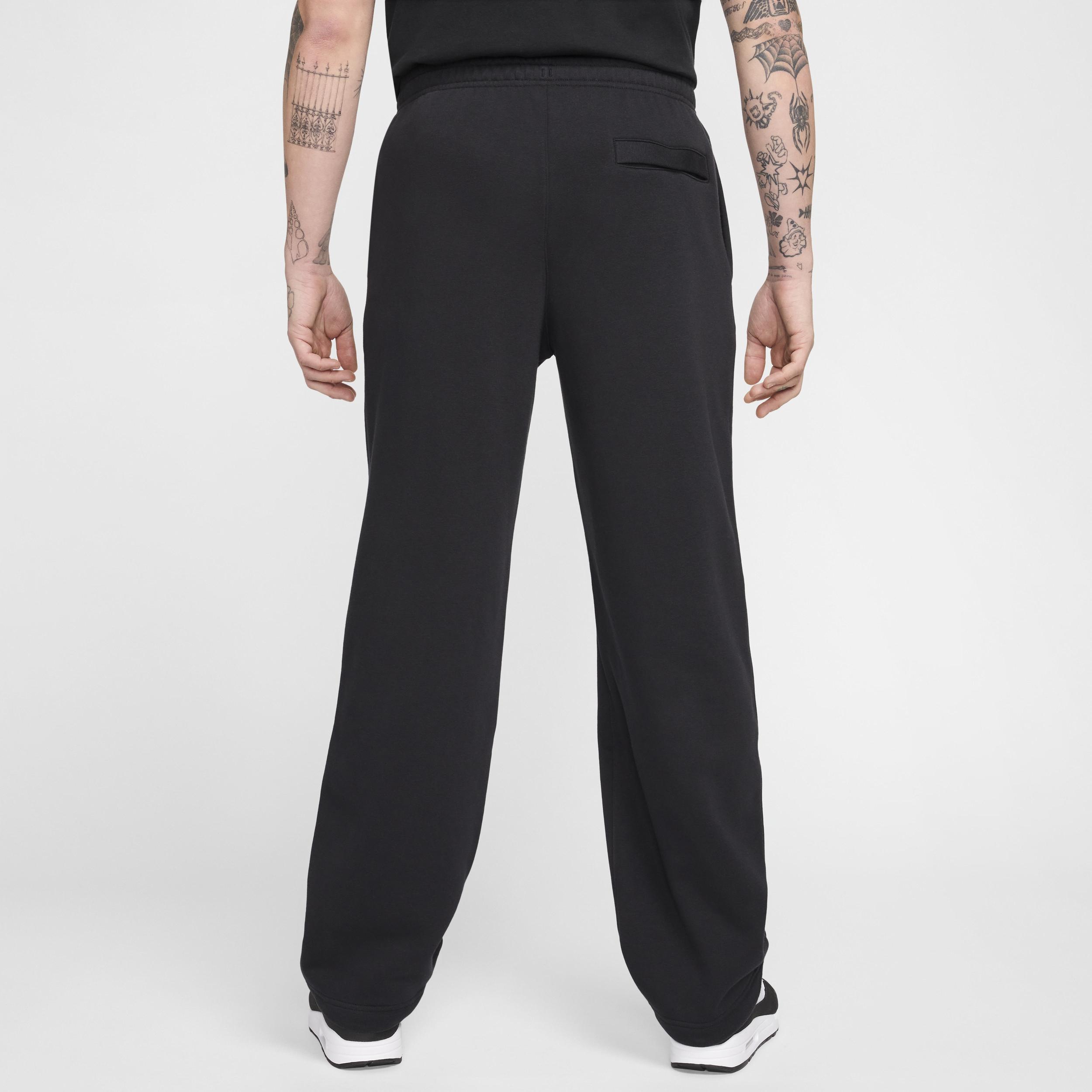 Nike Mens Nike Club BB Fleece Bungee Pants - Mens Black/White Product Image