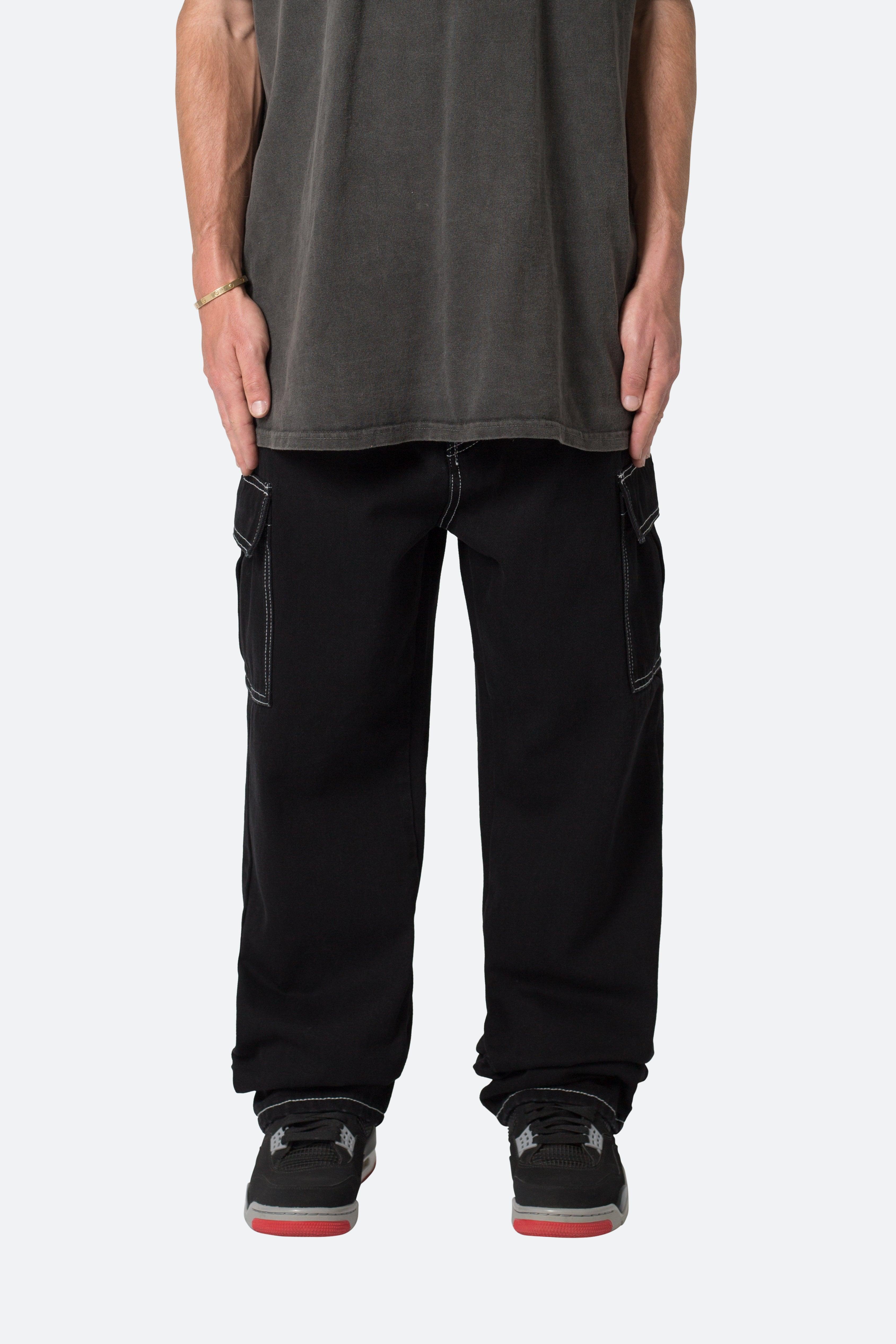 Contrast Ultra Baggy Denim - Black Product Image