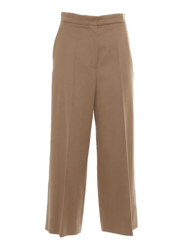 MAX MARA Burano Camel Long Trouser In Beige Product Image