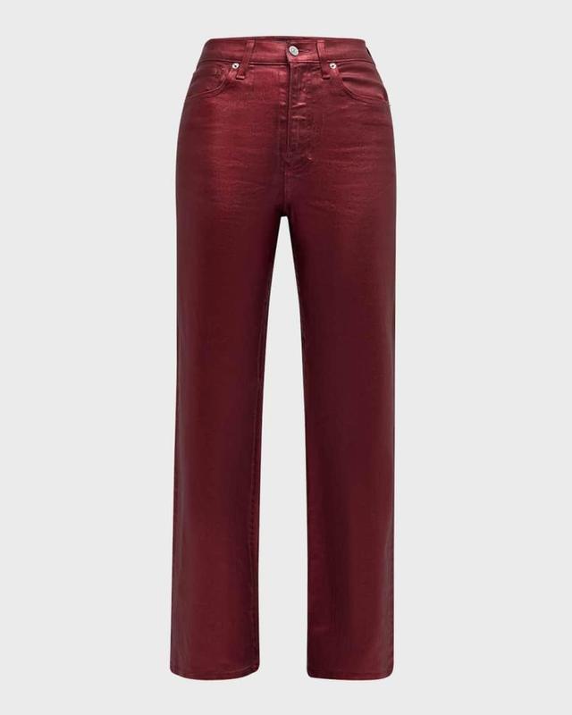 Crosbie Wide-Leg Coated Jeans Product Image