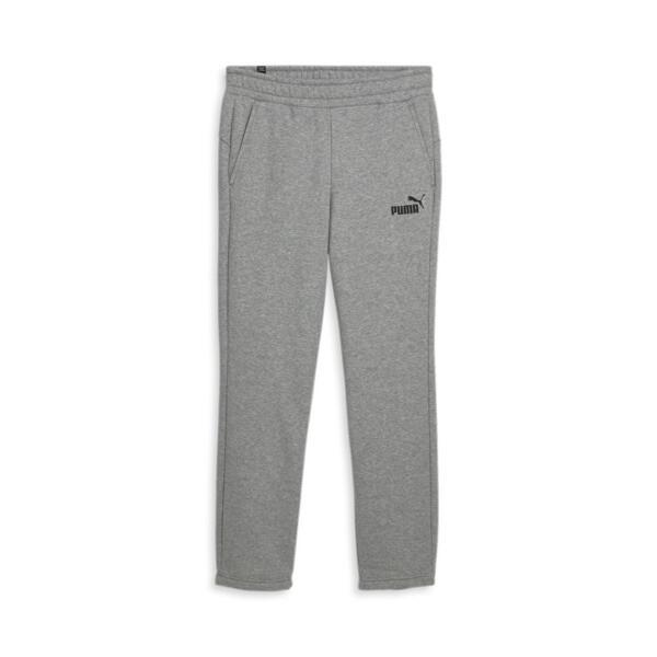 PUMA Essentials Logo Men's Pants in Medium Grey Heather Product Image