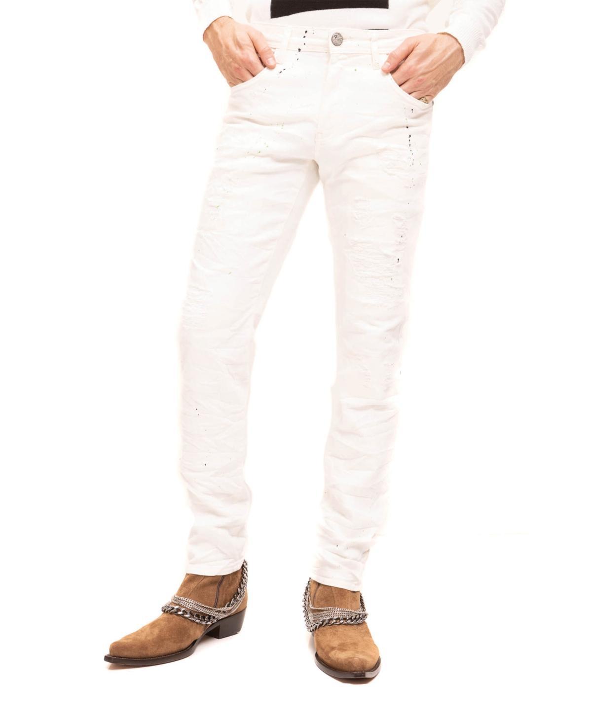 Ron Tomson Mens Modern Painted Denim Jeans Product Image