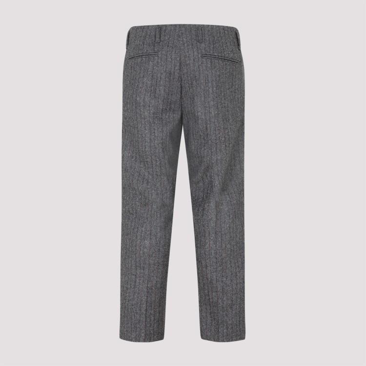 DRIES VAN NOTEN Paolo Striped Trousers In Grey Product Image