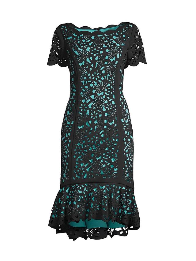 Womens High-Low Crepe Dress Product Image