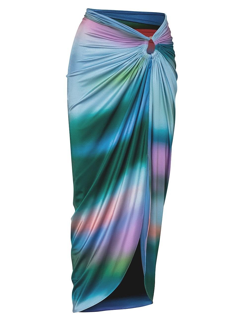 Womens Isla Tie-Dye Cover-Up Maxi Skirt Product Image