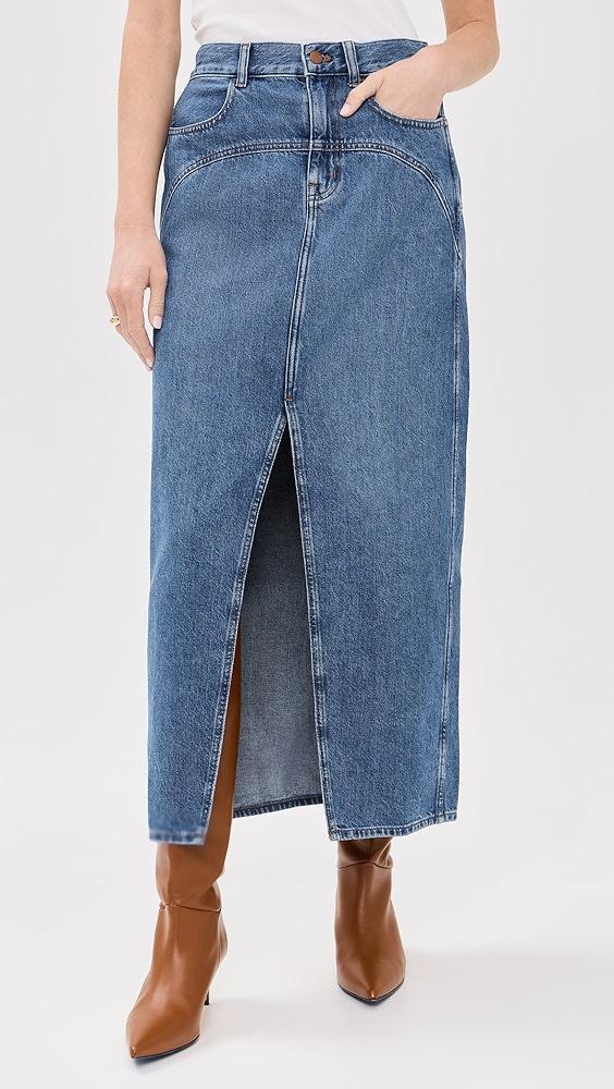 Madewell Western Yolk Midi Skirt | Shopbop Product Image