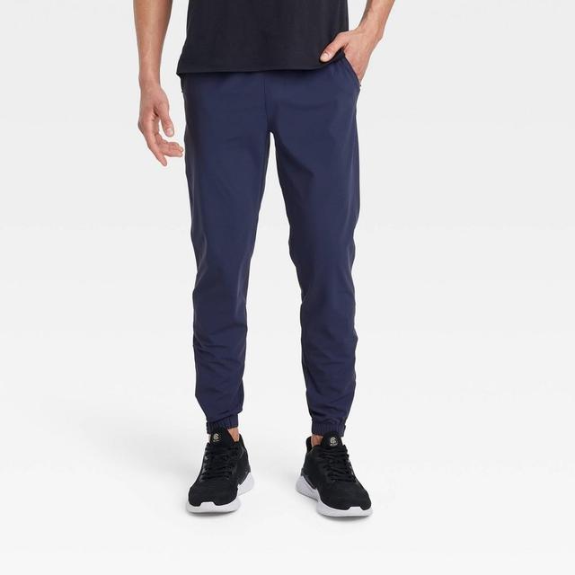 Mens Lightweight Tricot Joggers - All in Motion Navy S, Blue Product Image