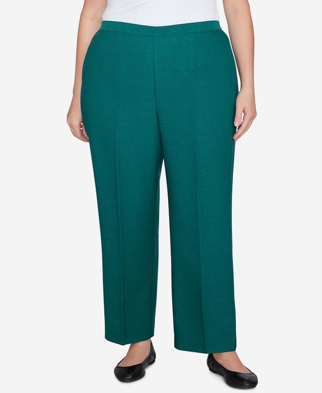 Plus Size Alfred Dunner Classic Emerald Pants, Womens Product Image