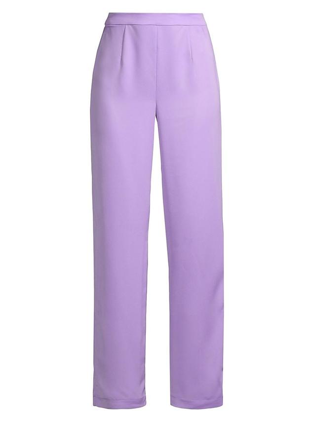 Womens Crepe Wide-Leg Pants Product Image