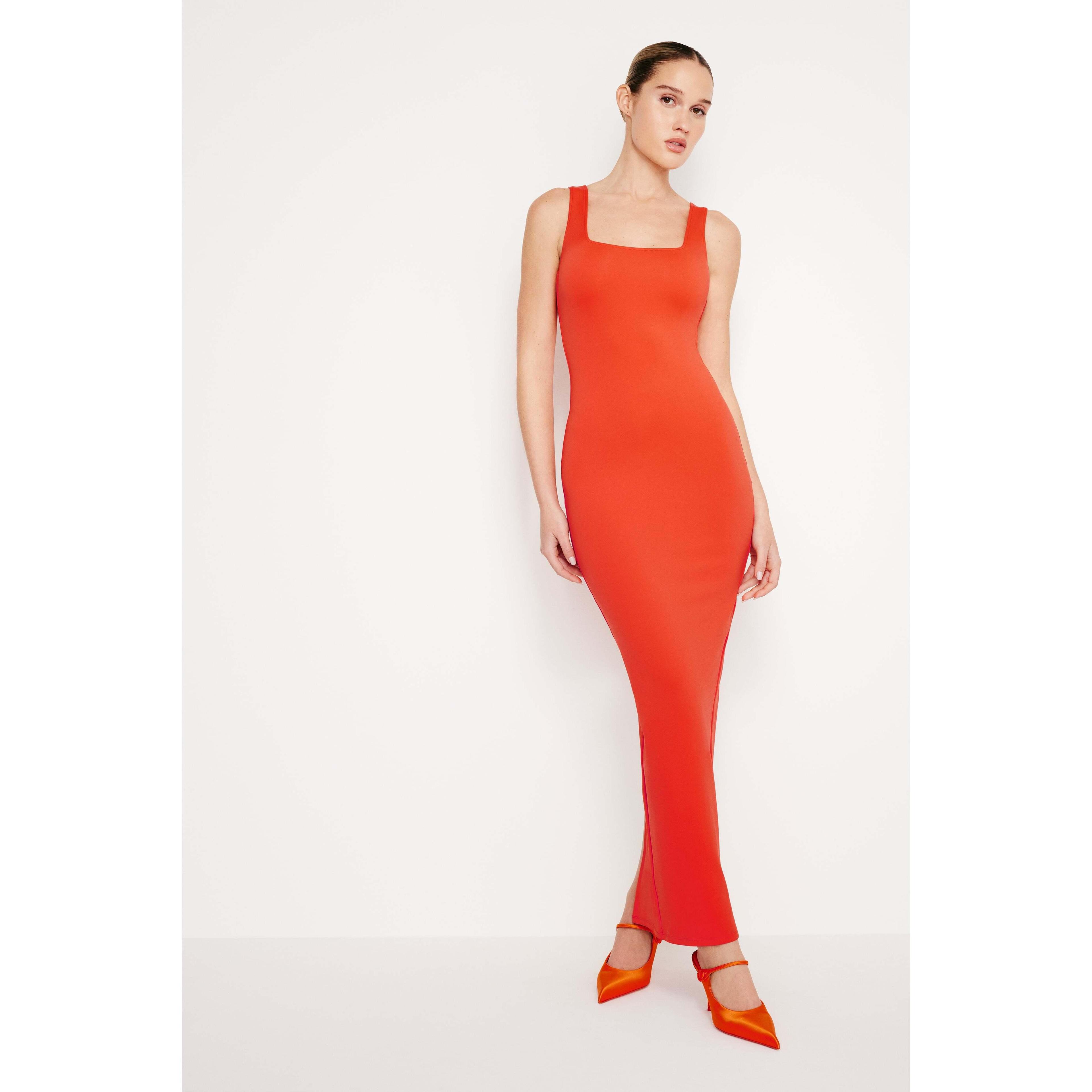 Womens Modern Scuba Tank Maxi Dress Product Image