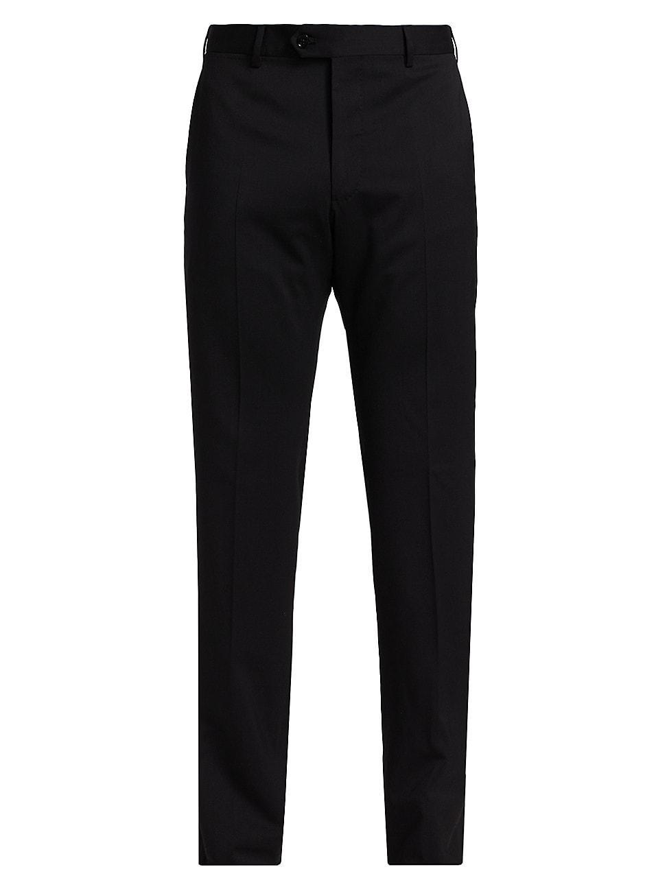 Mens Tapered Wool Trousers Product Image